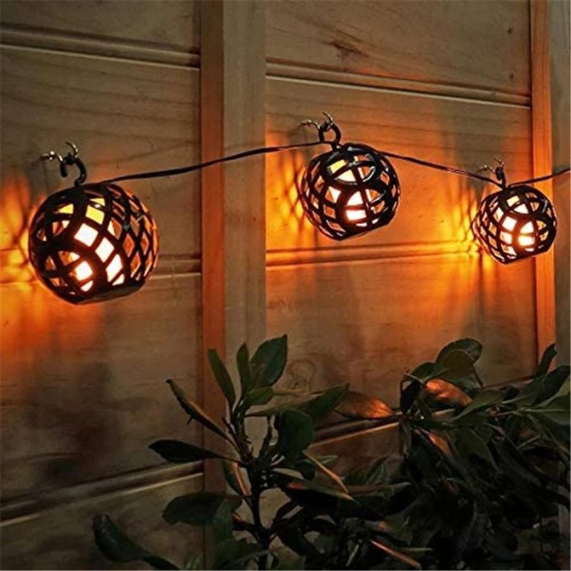 Solar LED String Lights Solar Lanterns Flame Lights