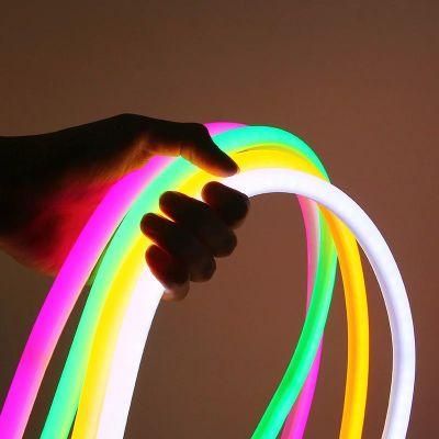 360degree LED Neon Strip 16mm Round Silicone Bendable Flex Neonlight for Outdoor Decorative