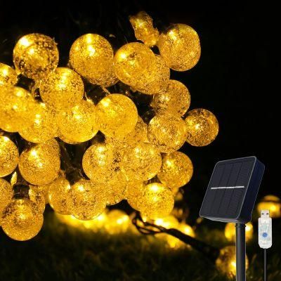 Solar Powered Patio Lights for Garden Yard Porch Wedding Party Decor (Warm White)