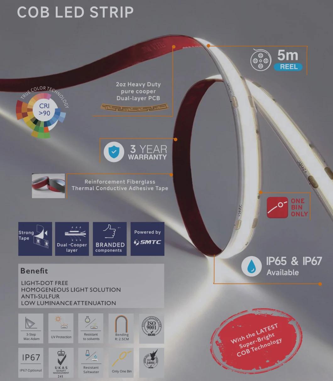 24V White COB LED Strip 720 IP20 Indoor Decoration LED COB