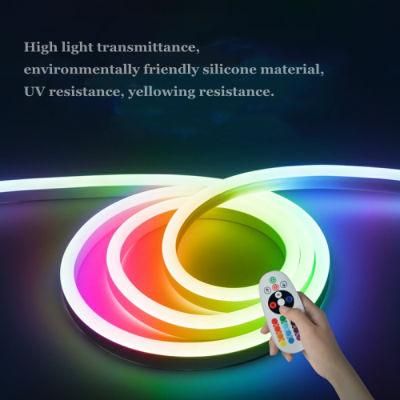 Flash Color Chasing Spi 5050 RGB Linear LED Neon Strip with Stable Signal for Decoration