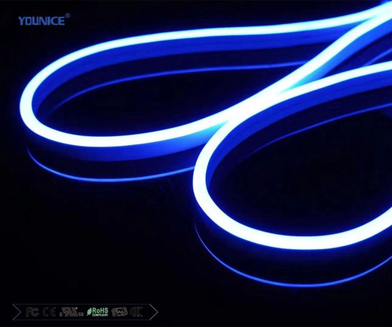 R/G/B/Y/O/W/W DC24V Size 8*13.5mm Side Bending LED Flexible Neon Strip for Sign