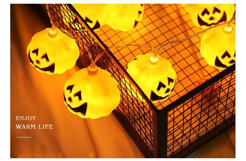 Battery Powered Halloween Decoration Pumpkin LED String Light