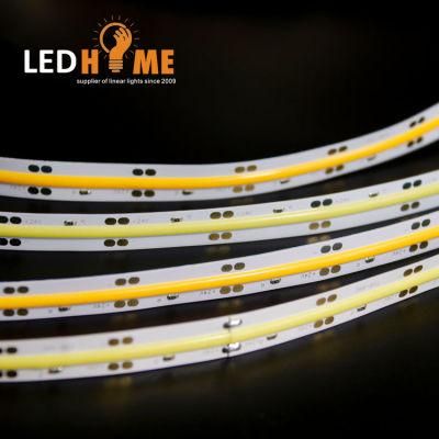 New Design DOT Free 24VDC Flexible CRI 90 110lm/W COB Fob LED Strip