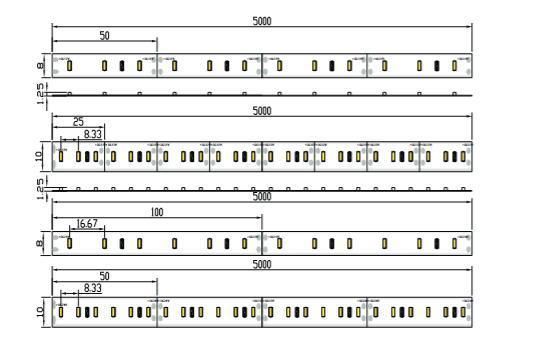 5mm 120LEDs/M 12V High Brightness SMD 3014 LED Light Strip