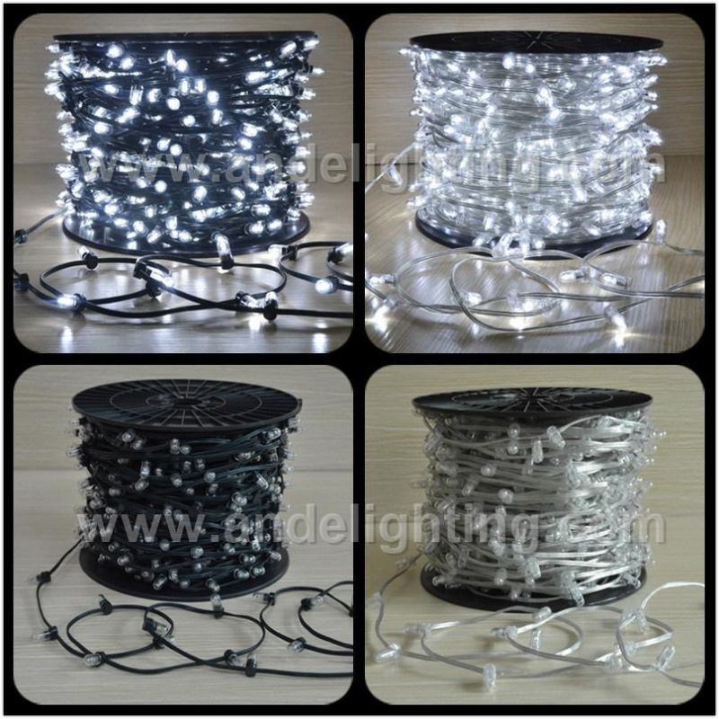 DC12V Low Voltage 100m 1000LEDs Christmas Clip Lights for Tree Decoration