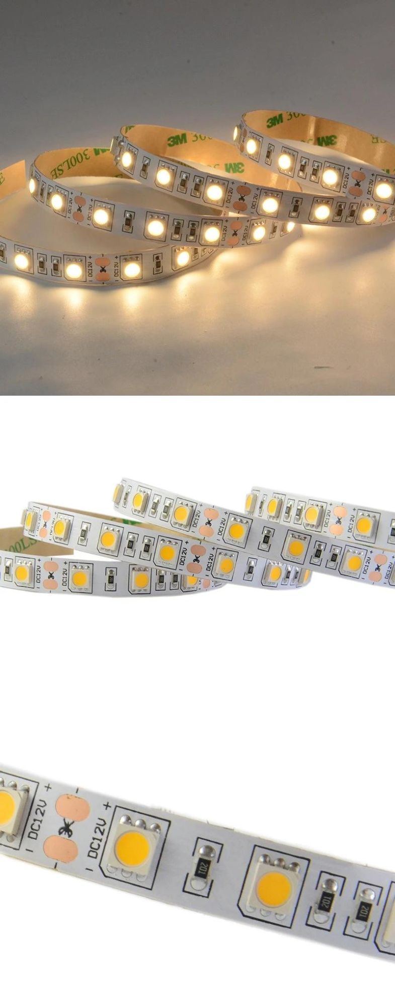 SMD 5050 Neutral White Architectural Decoration Flexible LED Strip Light