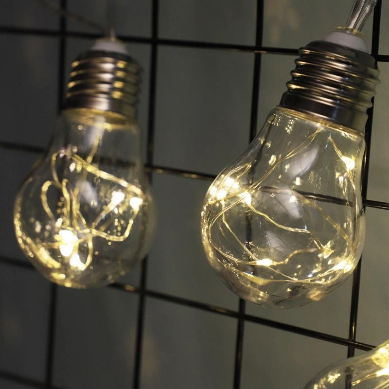 Solar Edison Vintage Bulb String Lights for Deck Yard Tents Party Decor