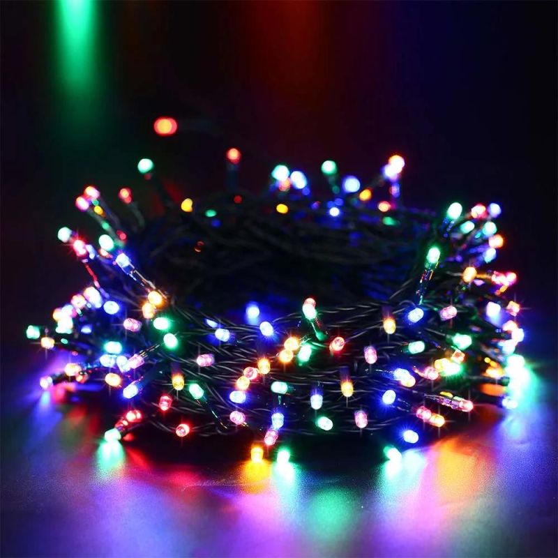 72FT 200 LED 8 Modes Solar String Lights Solar Powered Christmas Lights 200 LED Holiday Solar String Lights Outdoor Solar Christmas Decoration LED String Light