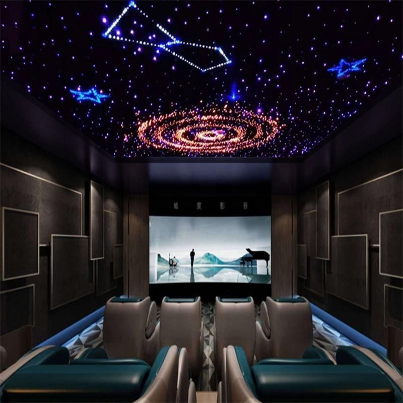 Polyester Sound Absorbing Star Ceiling Panels for Home Theater