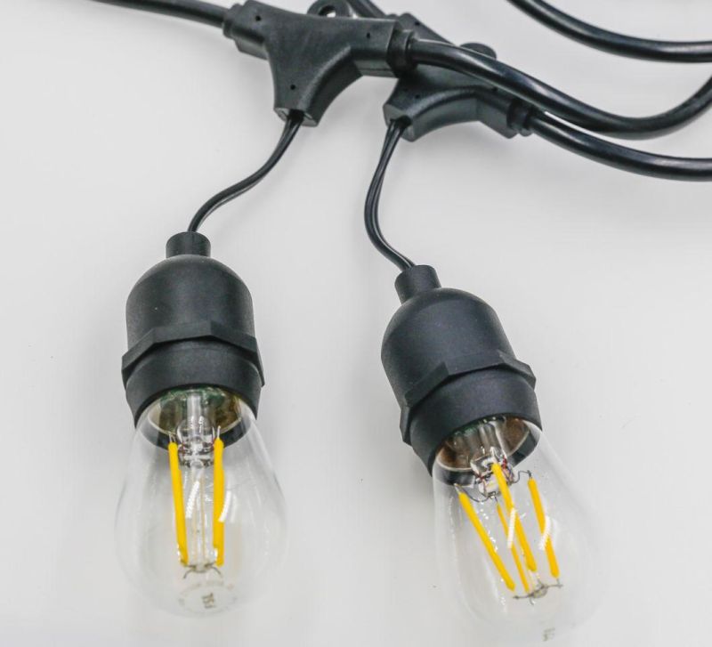 LED String Lights with Clear Bulbs-UL Listed for Indoor/Outdoor Commercial Decor