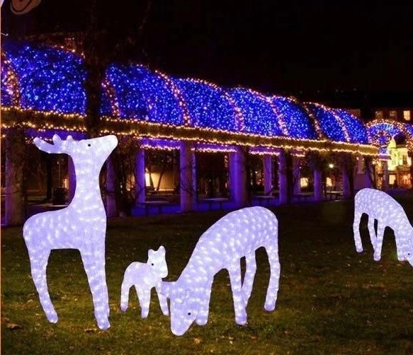 Lighted Holiday Light Outdoor Reindeer Christmas Light Outdoor Christmas Reindeer Light