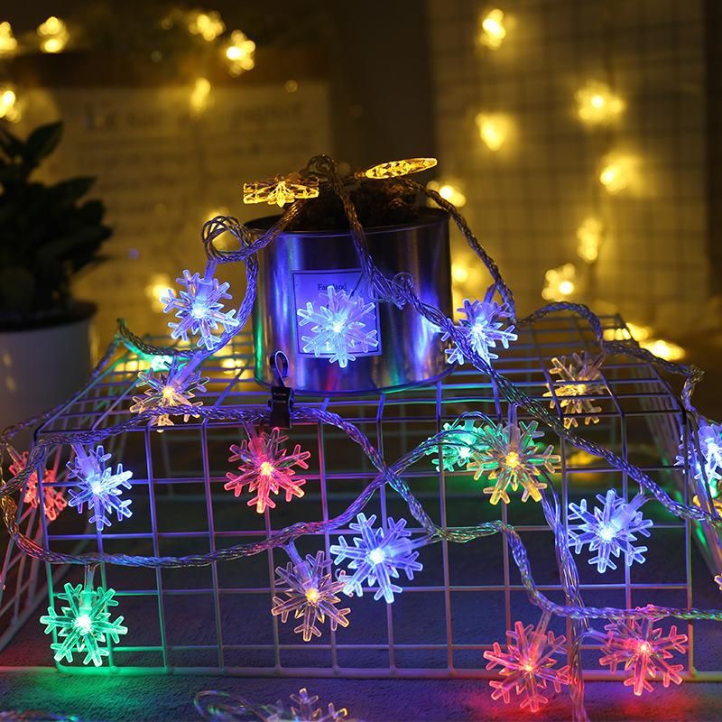 10 20LEDs Christmas Tree Snow Flakes LED String Fairy Light Party Home Wedding Garden Garland Christmas LED Lights Decoration