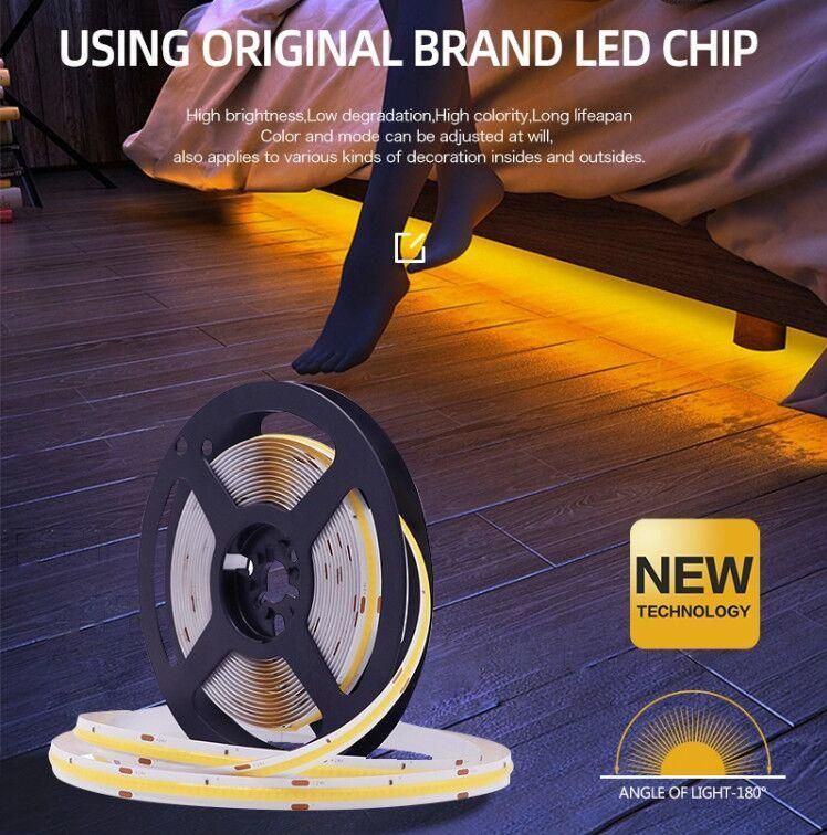 Dotless COB Flexible LED Strip LED Tape for LED Sign COB 24VDC 8mm