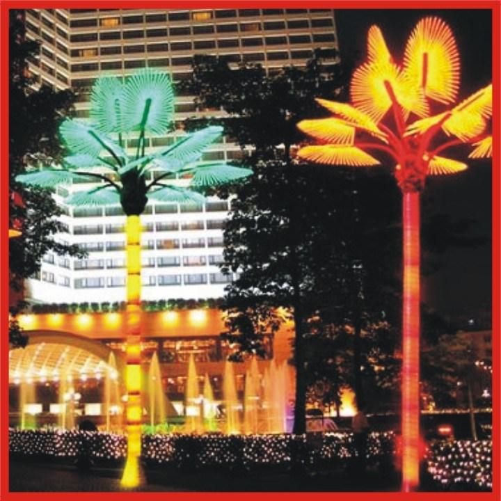 Outdoor 3m 5m 8m Artificial LED Palm Tree Light