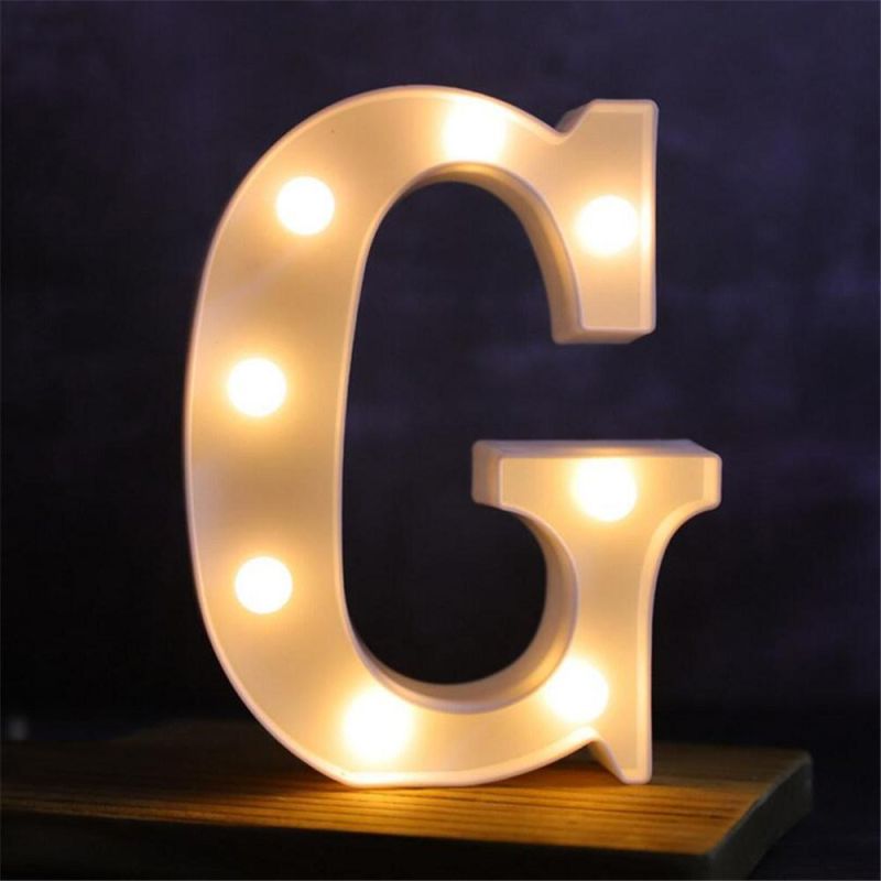 Paper Made Letter Wedding Birthday Party Decor Strip LED Light