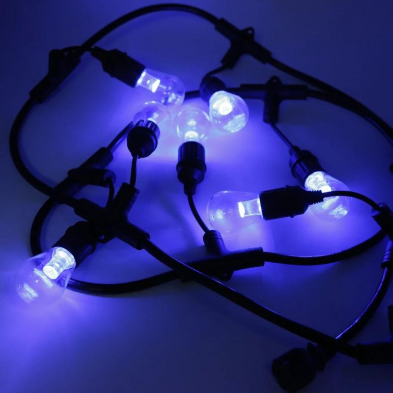 LED String Lighting Strands with S14 Bulb String Lights Colour Changed