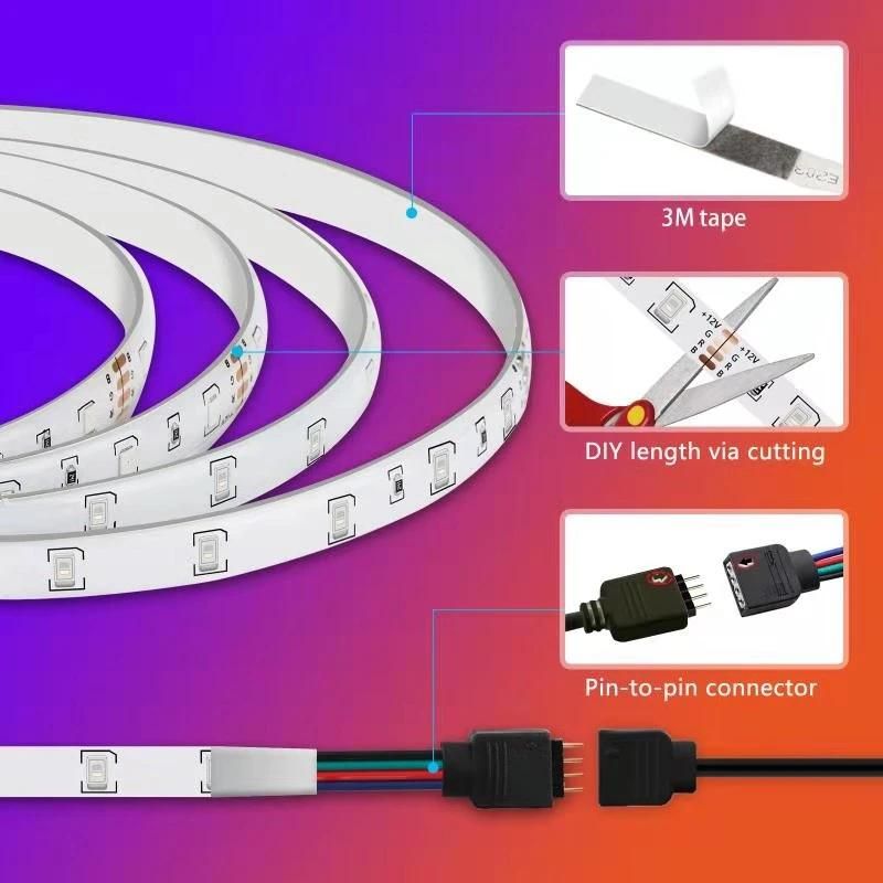 High Brightness 60LED/M 5050SMD White LED Strip with 2year Warranty