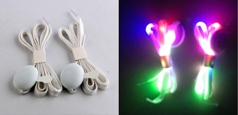 New Style LED Flashing Nylon Shoelace LED Shoe Laces for Christmas Decorarting Shoe in Party