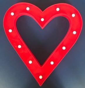 Plastic Heart LED Deco Light