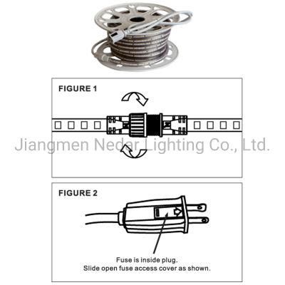 ETL 120V Waterproof 2835-60p Rope Light Tira LED