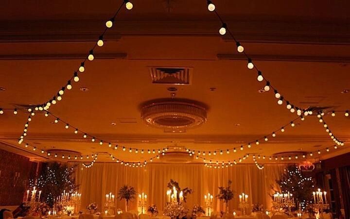 10m Copper Wire LED String Light with Colored Bulb