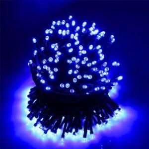 10m Solar Powered Outdoor Garden Blue LED String Light