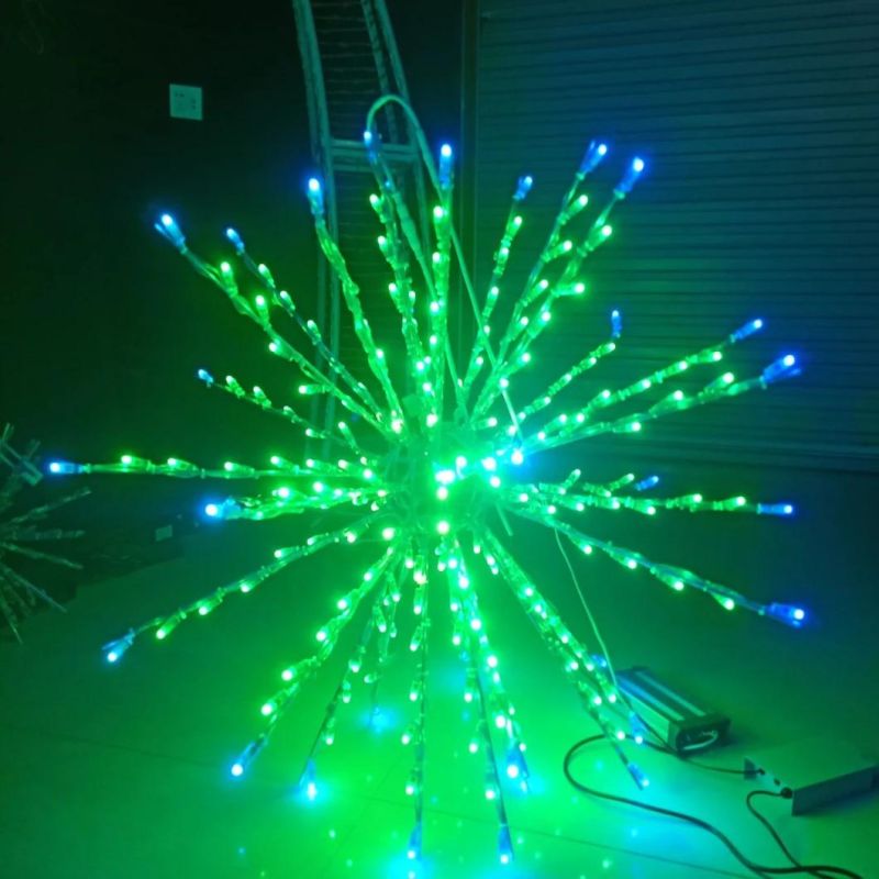 Shopping Mall Decoration Festival Home Decoration Foldable RGB LED Ball Motif Light