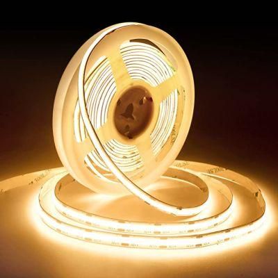 DC 12V 24V High Density Flexible LED Tape Light Bathroom Kitchen Living Room COB LED Strip