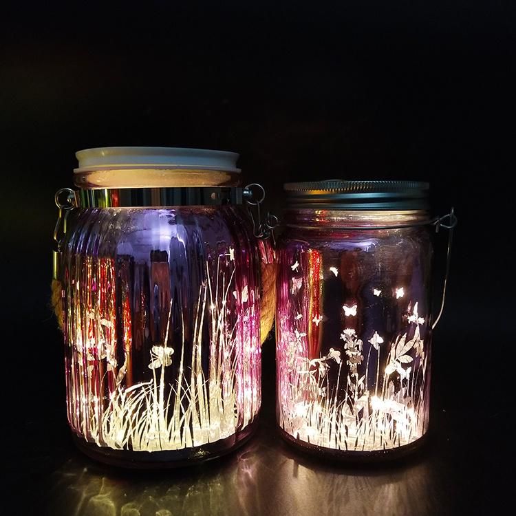 LED String Fairy Star Firefly Mason Glass Jar Lights