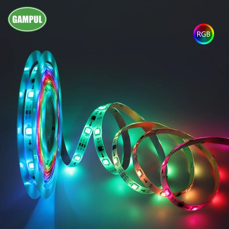 UL CE 18W Flexible Smart RGB Tape Lighting W/ Chasing