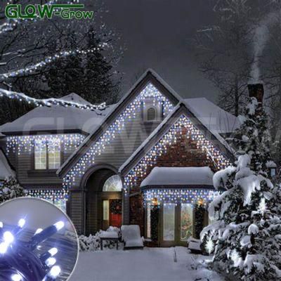 IP65 Waterproof White Twinkling Christmas LED Icicle Light for Lawn Hosue Window Decoration