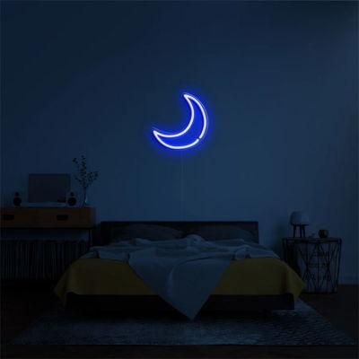 Customized Color and Customized Size Custom Moon LED Acrylic Neon Sign LED House Neon Sign Lighting