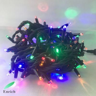 Decorative Garlands Rubber Cable LED String Light 10meter for Outdoor Garden Street