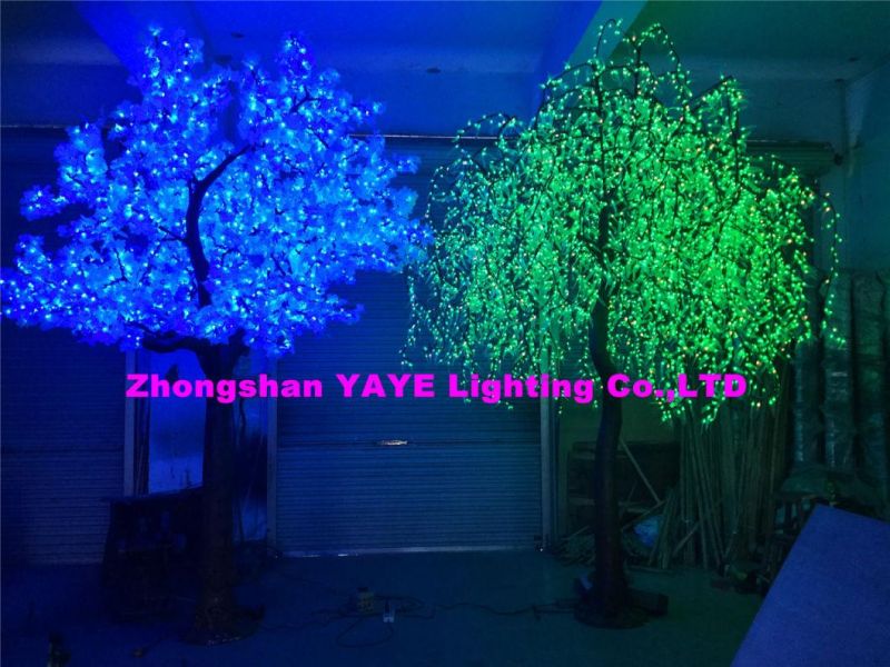 Yaye 2021 Hot Sell Factory Price Outdoor Waterproof RGB LED Willow Tree with 2 Years Warranty