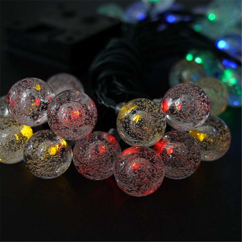 Outdoor String Lights Dual Powered Holiday Time Christmas Light