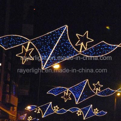 LED Street Decoration Outdoor 110V Christmas Cross Street Holiday Motif Banner