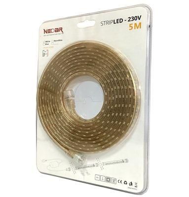 Extendable AC120V Flexible Strip LED SMD 2835 120LED ETL Cert USA Used for Outdoor Decorative Light