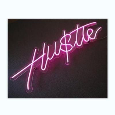 Best Price Custom Neon Product Hustle LED Neon Sign with Low Energy Consumption