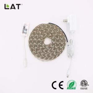 Smart WiFi Tuya High Brightness SMD 5050 Rgbww3m 30/60/120LEDs DC12V Flexible ETL Ce UL LED Strip/Tape Work with Echo Enable Alexa Voice LED