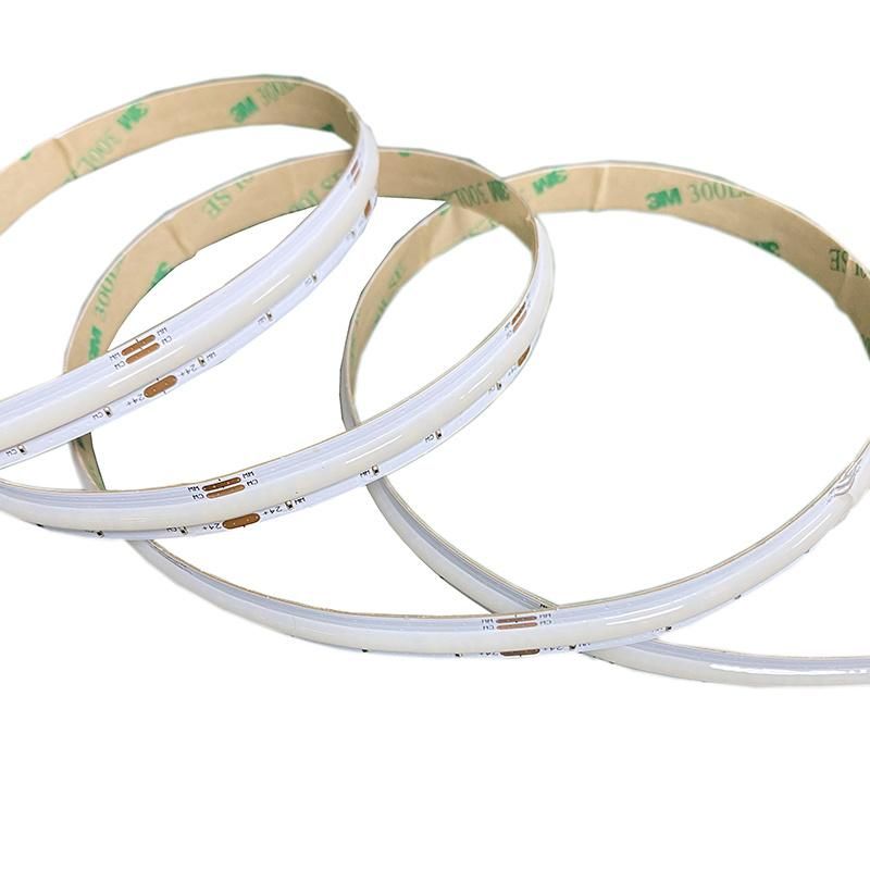 Cob Led Strip Light 640Leds/M Cct 24V 10Mm 16W/M  High Brightness Flexible Led Strip