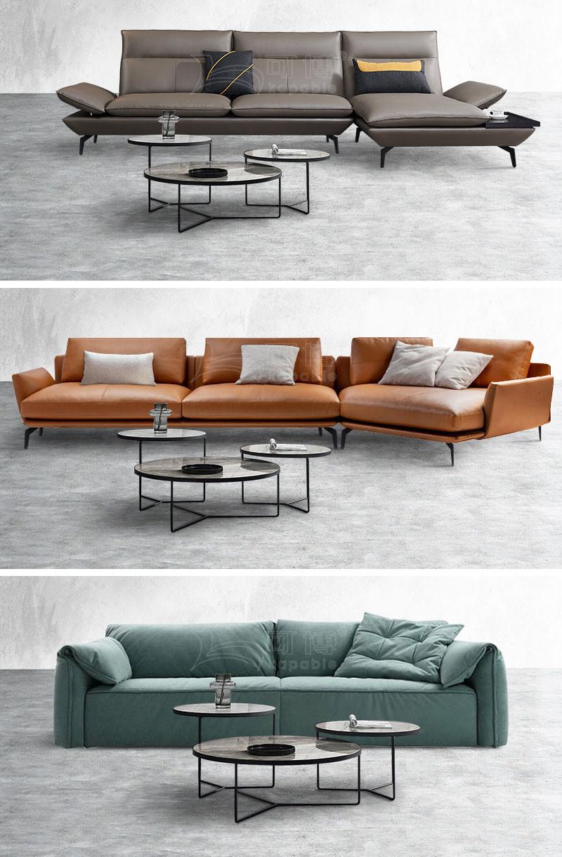 a Round Coffee Table Mached All Sofas with Metal Leg Wood Marble Ceramic Top