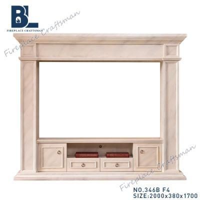 Ce Approved MDF Fireplace TV Stand Modern Home Furniture (346B)