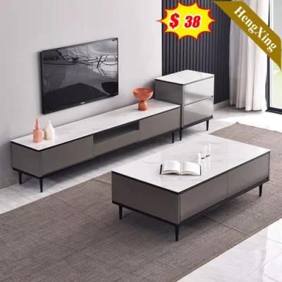 Newest Modern Wood Home Living Room Bedroom Furniture Marble Top TV Stand Coffee Table