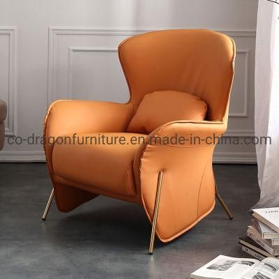 Modern Luxury Home Furniture High Back Leather Leisure Sofa Chair