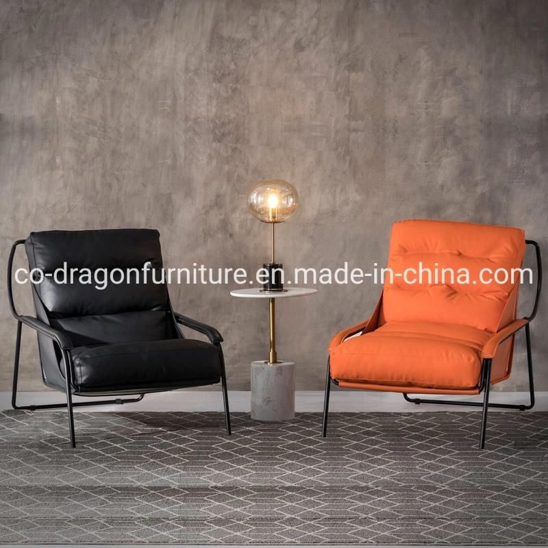 Quality Leather Leisure Sofa Chair with Legs for Modern Furniture