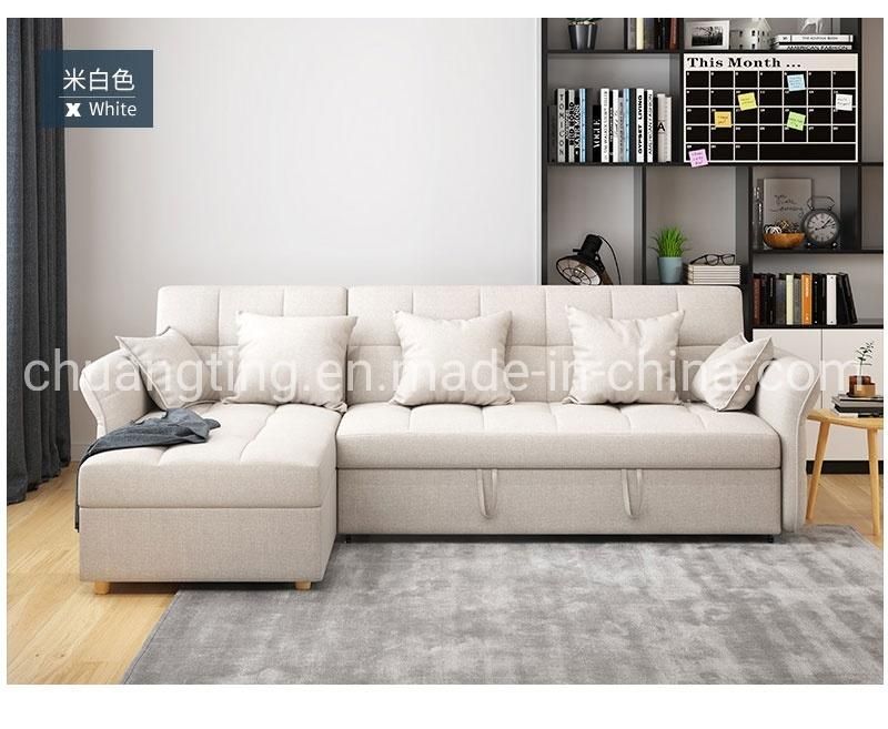 New Design Sofa Bed with Adjustable Armrest