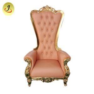 Latest Design Royal Luxury High Back King Throne Chair Sofa for Wedding Event