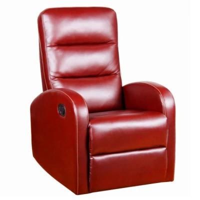 Jky Furniture Modern Design Space Saving Leather Manual Recliner Chair with Massage Function