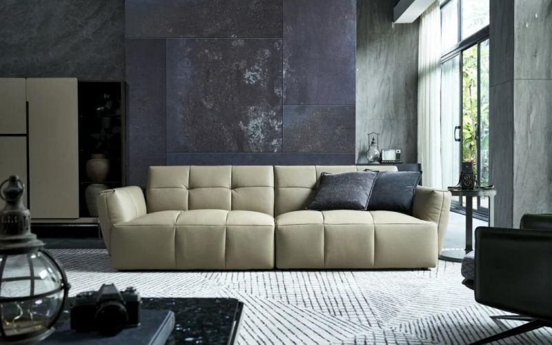 PF95 3+Couch Leather Sofas, Latest Design Sofas, Living Set in Home and Hotel Furniture Customization